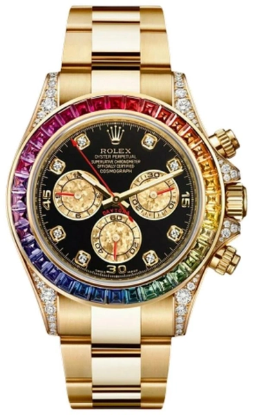 Rolex Daytona Cosmograph 'Rainbow' 18K Yellow Gold & Diamonds... de vΓ’nzare pentru 226.889Β lei de la un Trusted Seller de pe Chrono24