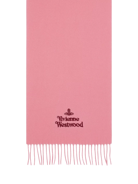 Vivienne Westwood Wool Rectangle Scarf, Pink