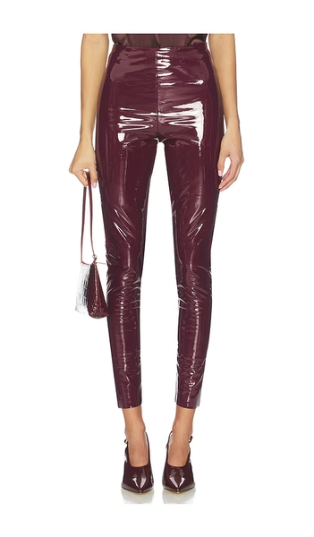 Faux Patent Leather Legging