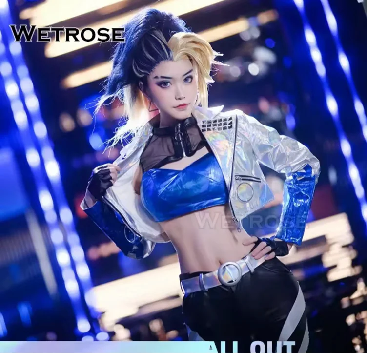 KDA all out akali cosplay + wig