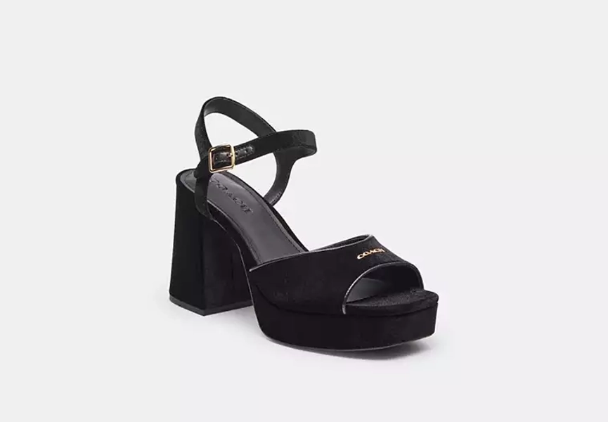 COACH Block Heel Sandal