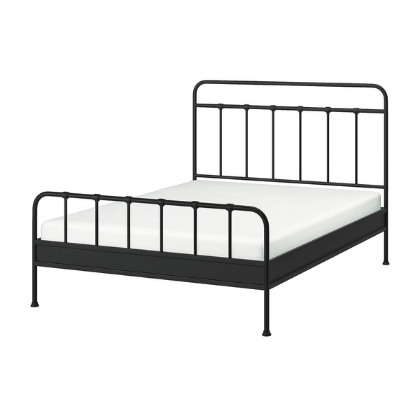 STJÄRNÖ Bed frame - anthracite/Luröy Standard King
