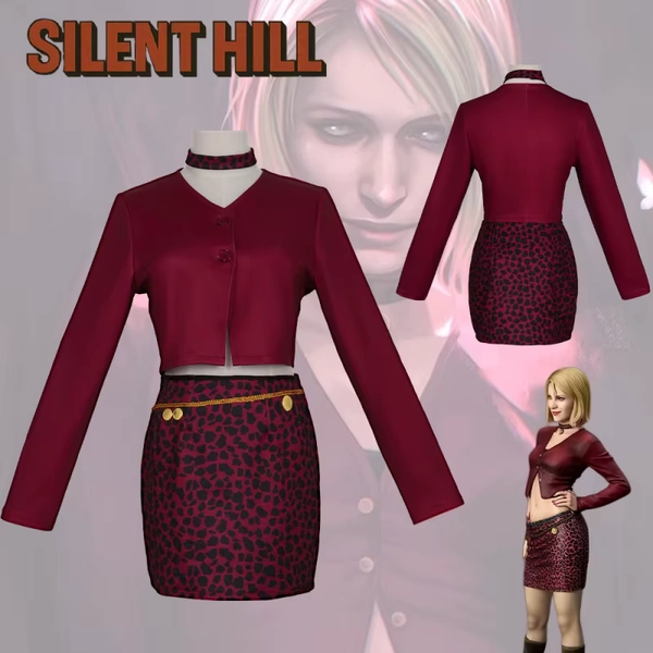Game Silent Hill 2 Nurse Adult Women Halloween Costume Maria Cosplay Red Uniforms - AliExpress 