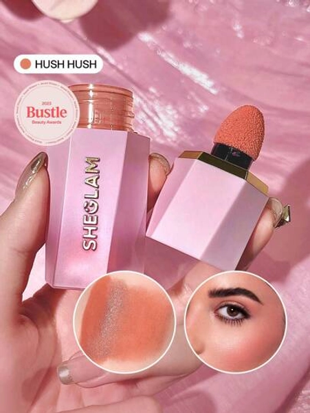 SHEGLAM Color Bloom Liquid Blush Matte Finish-Hush Hush Gel Cream Blush Long Lasting Non-Fading Highly Pigmented Lightweight Long Wear Smooth Blusher Rare Brand Beauty Makeup Face Paint Cosmetic For Women Girls Perfect For Winter Ideal For Y2K Fancy Fashion Suitable For Birthday Gift Party Ready Best Color