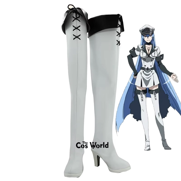 Zapatos de cosplay Esdeath Akame ga KILL! altos unisex