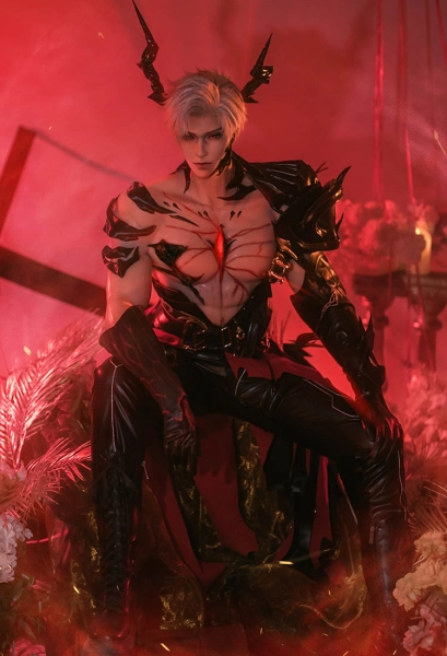 Love and deepspace Sylus Abyssal Sovereign Cosplay Costume Full Set Pants with Shoulder Armors