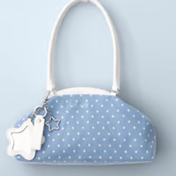 Badblue Dot Cozy Dumpling Bag Skyblue