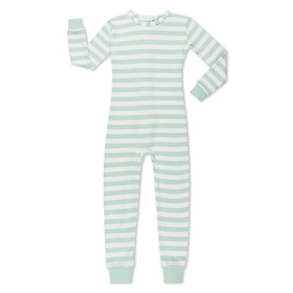 Long Sleeve - Tranquil Tea Green & White
