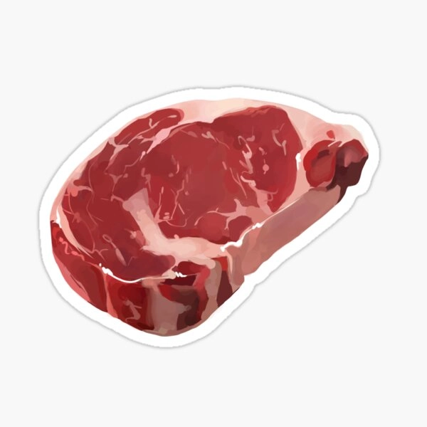 Raw Steak Sticker