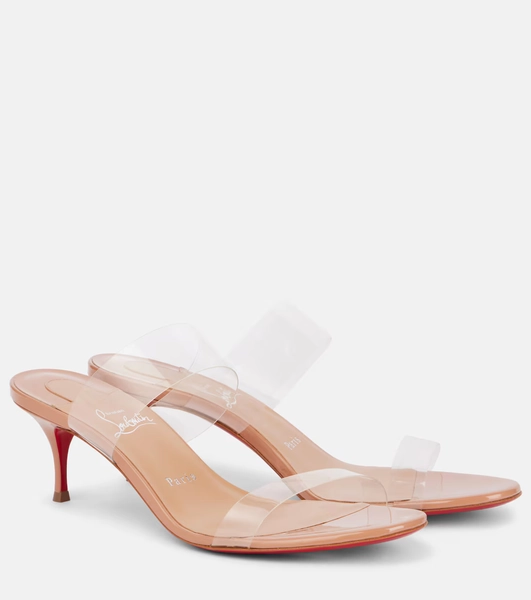 Just Nothing 55 PVC sandals in transparent - Christian Louboutin | Mytheresa