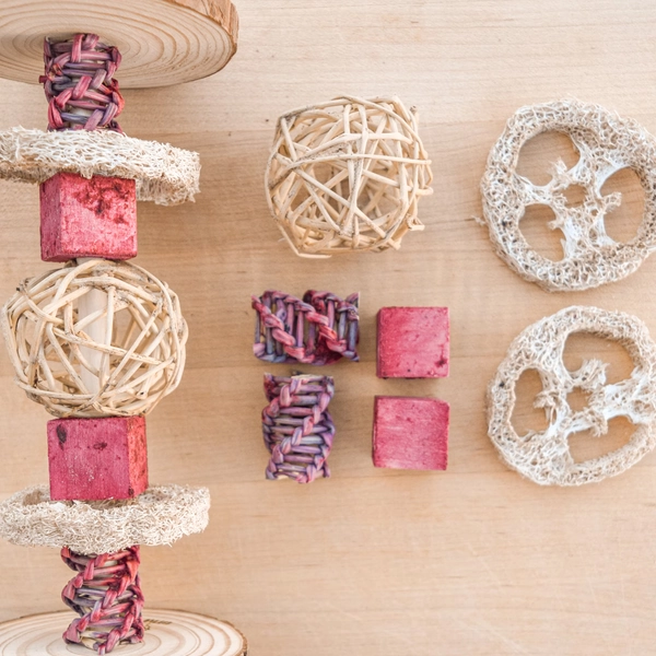 Treat Roller REFILL Kit Foraging Toy for Rabbits, Guinea Pigs, Hamsters, and Other Small Pets