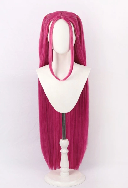 Kpop Slayers Main Dancer Cosplay Wig Rose Red Long Wig