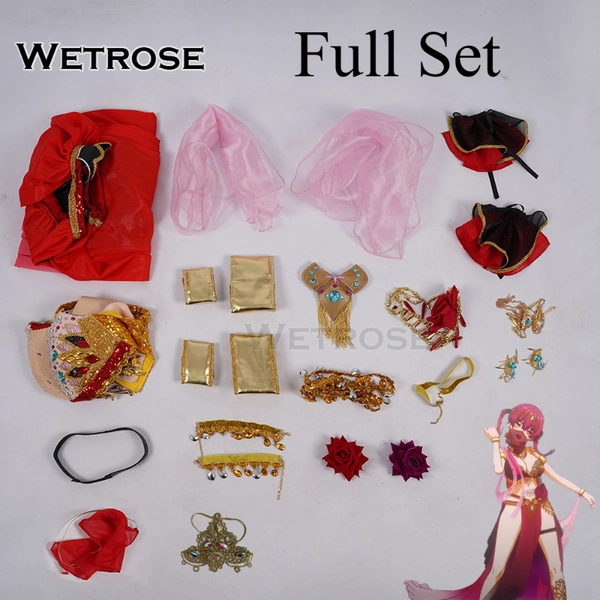 [Wetrose] In Stock Hololive Houshou Marine Paipai Mask 宝鐘マリン パイパイ仮面 Dancing Girl Cosplay Costume