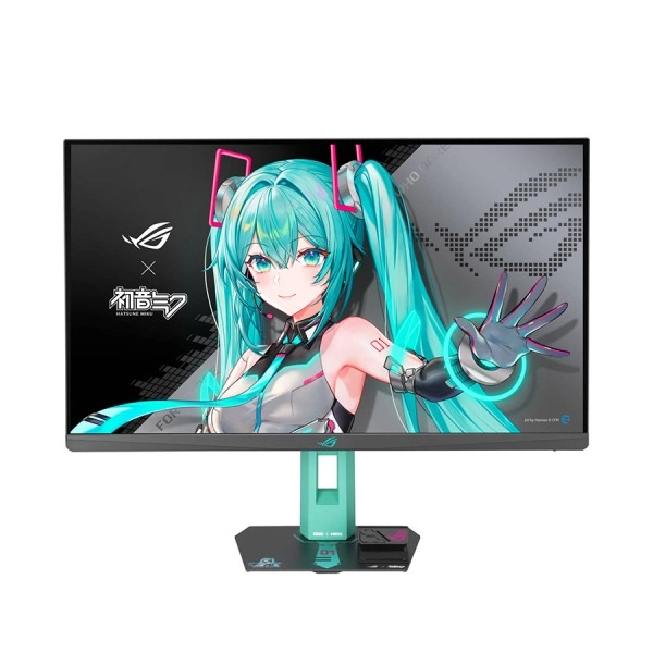 ASUS ROG STRIX XG27ACMEG-G Hatsune Miku Edition Gaming Monitor, 27 inch QHD (2560×1440), Fast IPS, Up to 260Hz (OC), 0.3ms (GTG), NVIDIA G-SYNC & AMD FreeSync