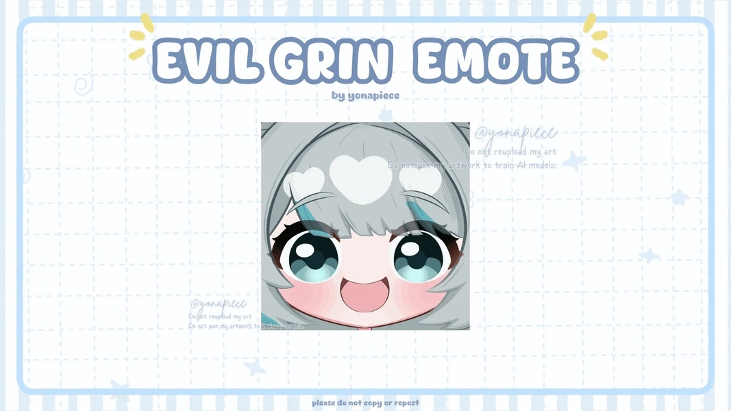 Animated Emote Evil Grin by yonapiece (@yonapiece)