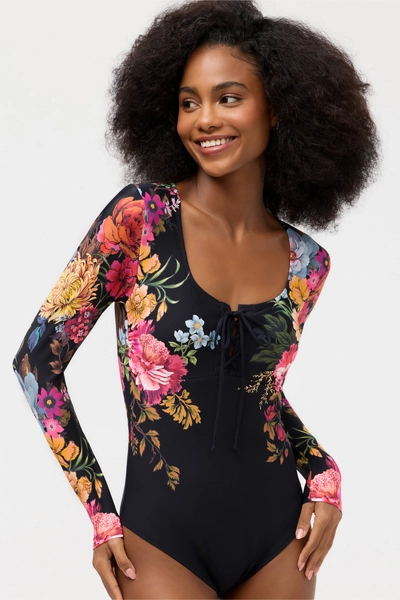 BACCARA TIE FRONT SURF ONE PIECE