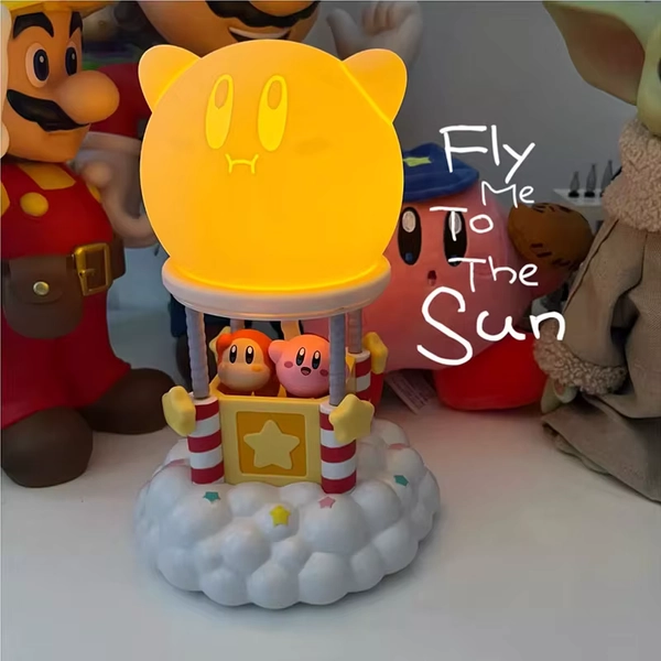 En stock figura de Kirby Kirby of Star globo de aire luz táctil lámpara de palmas de alta calidad luces lindas juguete para regalo para niños colección de fans - AliExpress 26