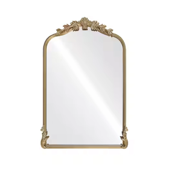18" x 27" Ornate Arch Wall Mirror in Gold Metal Frame by Ashland®