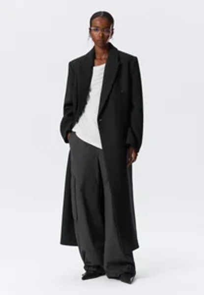 WOOL BLEND COAT - Klassinen takki - grey dark