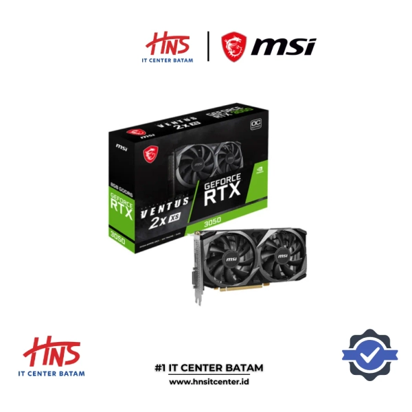 VGA CARD MSI RTX 3050 VENTUS 2X XS OC 8GB GDDR6 - HNS IT Center - Toko Komputer, Laptop, Rakit PC, Terlengkap & Termurah