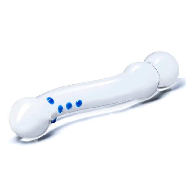 6” Textured G-Spot Glass Dildo