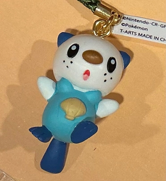 POKEMON OSHAWOTT STRAP KEYCHAIN CHARM FIGURE Takara Tomy