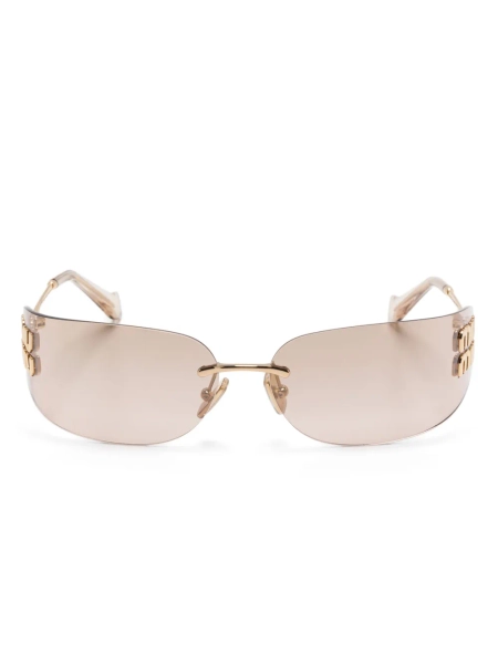 Miu Miu Eyewear logo-plaque sunglasses | One Size