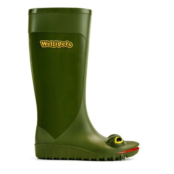 Frog Wellingtons Green | Wellipets