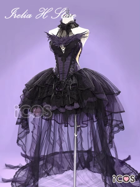 En stock Irelia H tienda Puella Magi Madoka Magica Akemi Homura Cosplay disfraz mujer bruja lolita vestidos mujer fanart cosplays - AliExpress 200000532