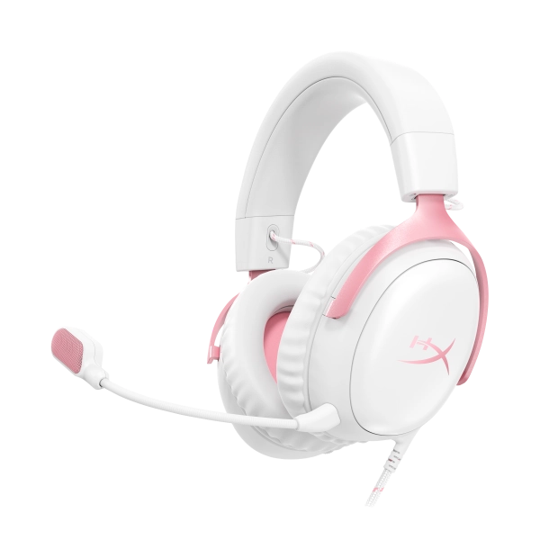 HyperX Cloud III - Gaming Headset (wit/roze)
