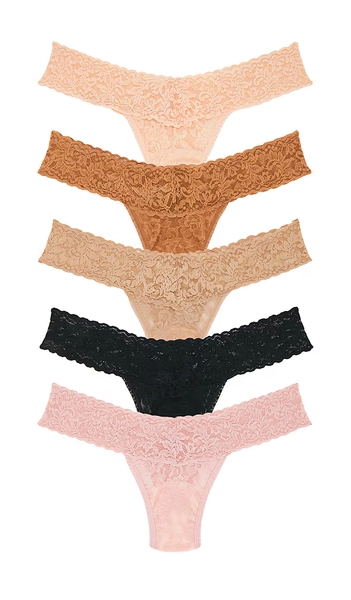Signature Lace Low Rise 5 Packs