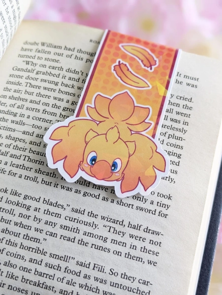 Chocobo Magnetic Bookmark - Sparkly and Laminated - FFXIV Alpha - Final Fantasy - Cute - Etsy