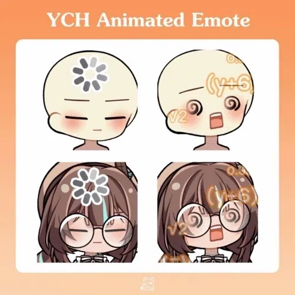 YCH : Loading / Confused Math by wcanterburybell (@wcanterburybell) - EMOTE LOADING