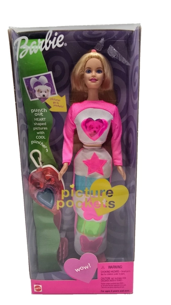 Picture Pockets Barbie Doll 2000 Mattel 28701 NRFB B2