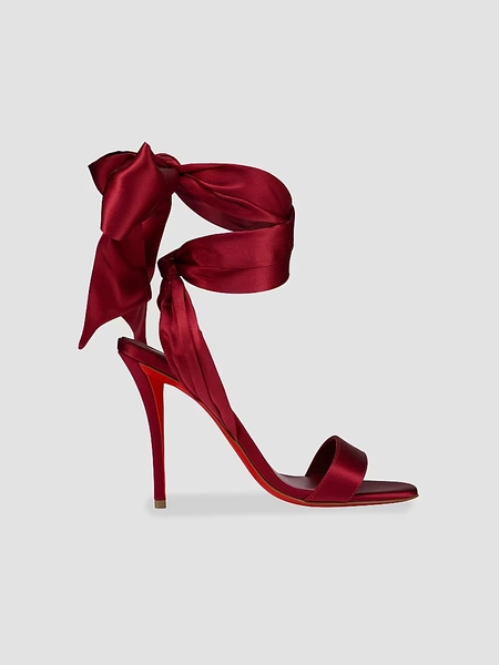 Miss Z Du Desert 100MM Satin Sandals