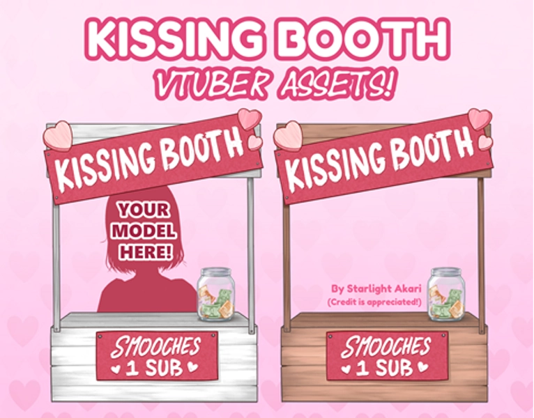 Vtuber Valentines Kissing Booths
