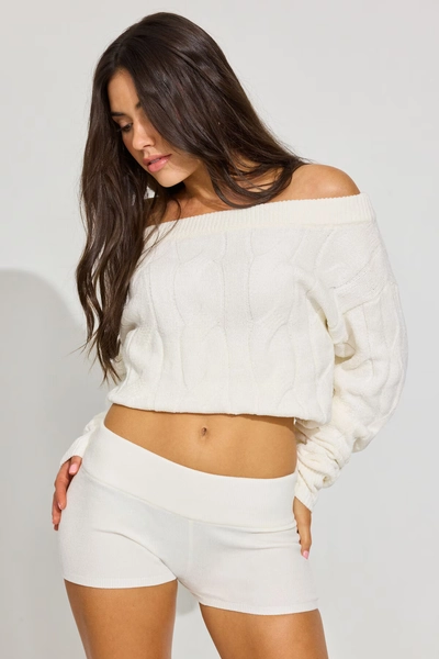 Chenille Low Rise Tiny Shorts - Size XS