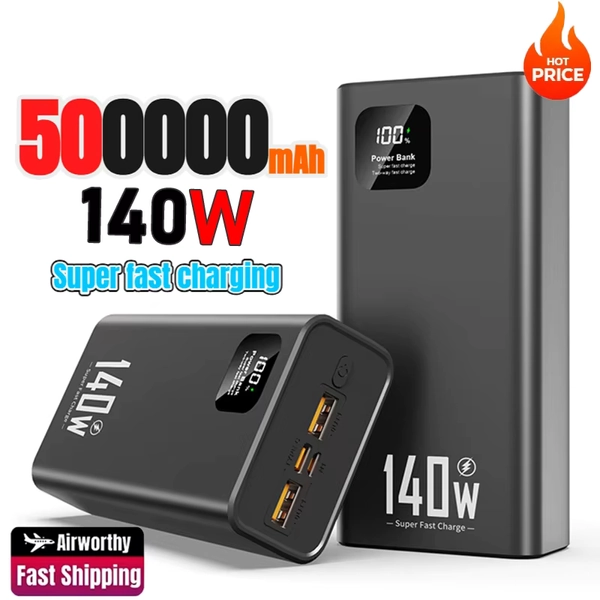 Xiaomi 500000mAh Power Bank 140W Carregamento super rápido Powerbank Carregador de bateria externo portátil para iPhone Huawei Samsung - AliExpress 202192403