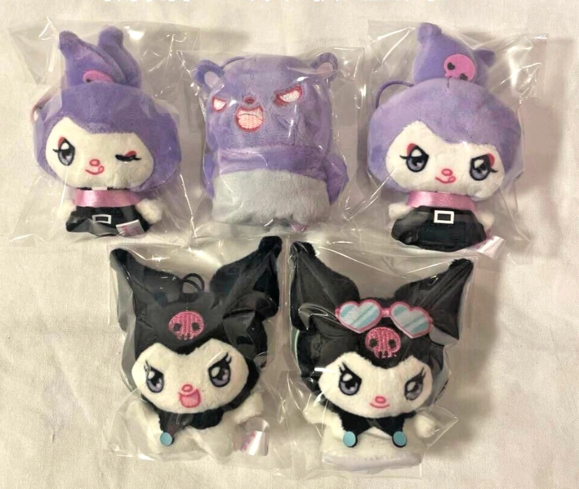 Kuromi Romina Baku Finger Puppets Mascot Plush KUROMI’S PRETTY JOURNEY Set 5