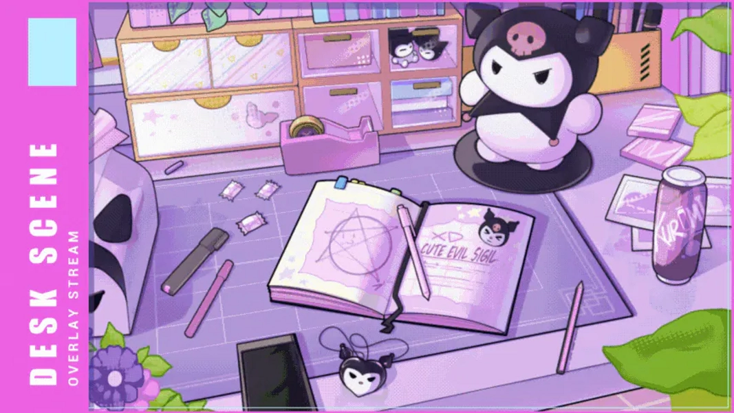 Custom "Starting Soon" Desk Scene by Kanna (@HinakoKanna)