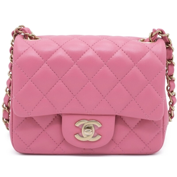 Chanel Pink Quilted Lambskin Mini Flap Bag Gold Hardware, 2021	 Available For Immediate Sale At Sotheby’s