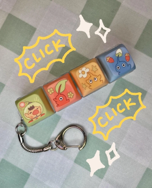 Pikmin Multi-key Clicky Keychain - Etsy
