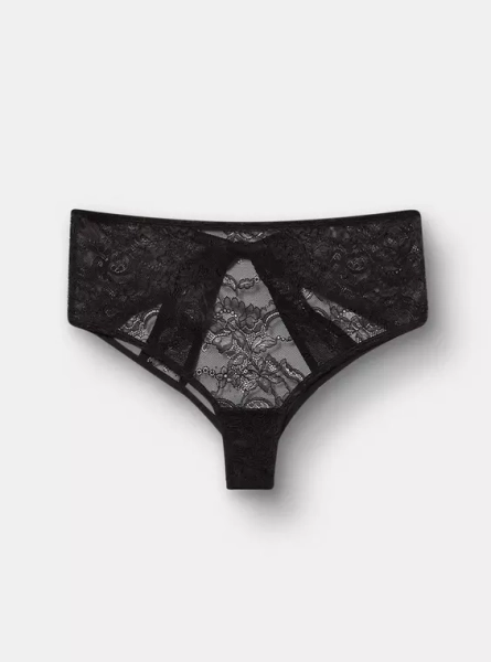 Lace Bow Open Bum Cheeky 6X