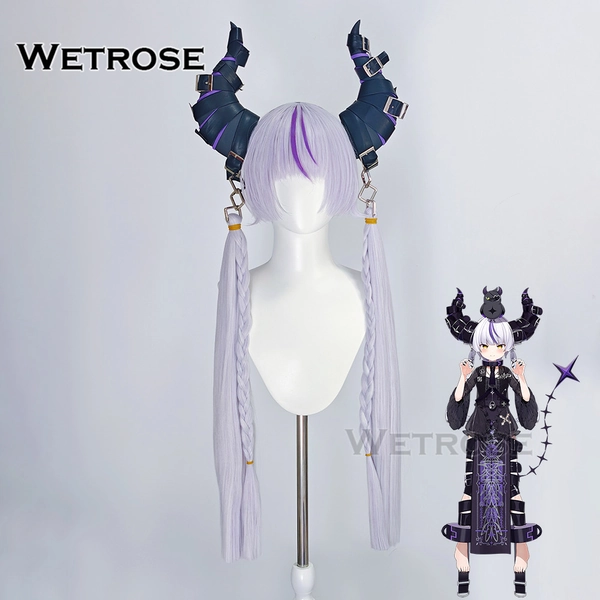[Wetrose] Pre-Order Hololive JP Vtuber Laplus Darkness La+ 2025 New Outfit Cosplay Wig