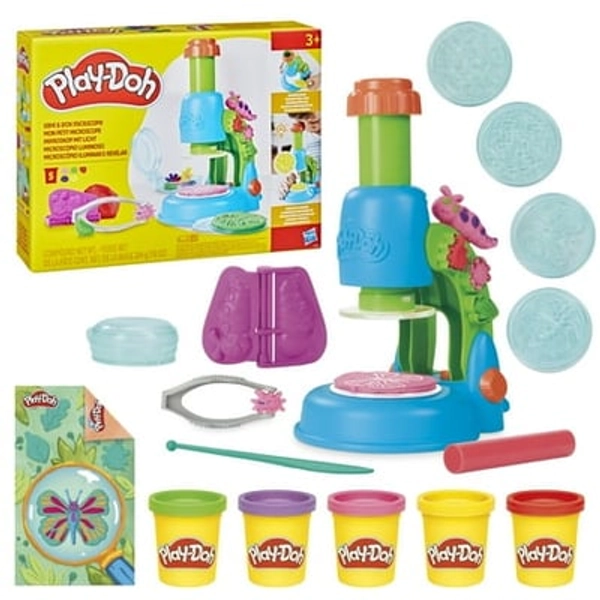 Hasbro Inc. Play-Doh Light & Look Microscope Toy for Boys & Girls 3+  Kids Arts & Crafts
