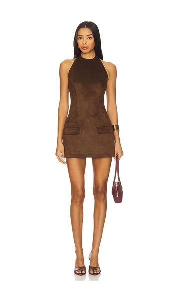 Amelia Suede Mini Dress