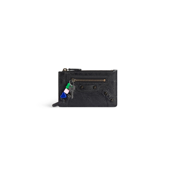 Women's Le City Long Coin And Card Holder in Black