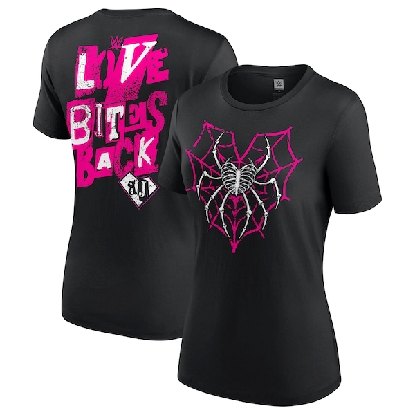 Women's Black AJ Lee Love Bites Back T-Shirt | XL