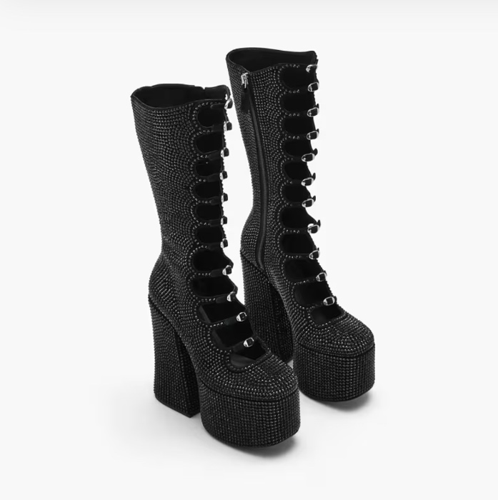 The Rhinestone Kiki Knee-High Boot