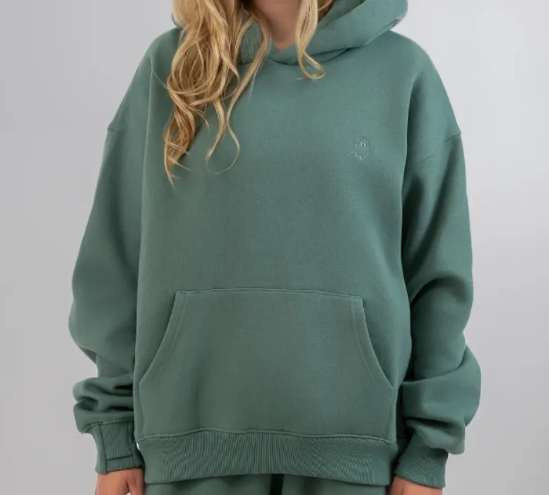 Cozy Ghost Heavyweight Pullover Hoodie — Sage